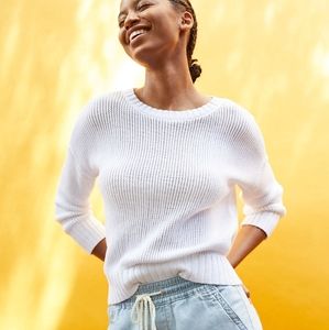 LOFT White Sweater